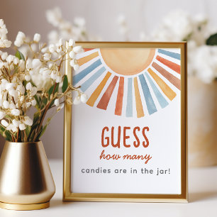 Foto Cartel de Juego de Adivinanza para Baby Shower de