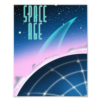 Foto cartel de la carrera espacial de los 80