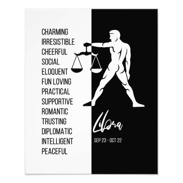 Foto Cartel de Libra en blanco y negro (Frente)