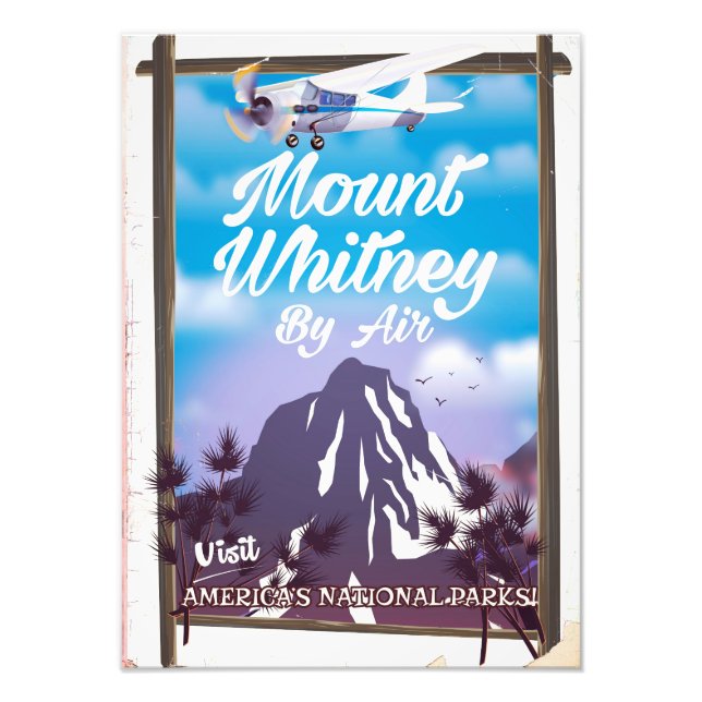 Foto Cartel de Mount Whitney, Classic California Travel (Frente)