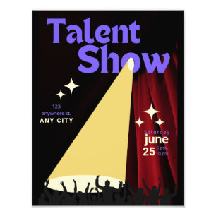 Foto Cartel de Show de Talentos, Cartel de Espectáculo,