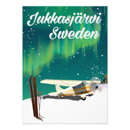 Foto Cartel de vacaciones de luces del norte de Jukkasj