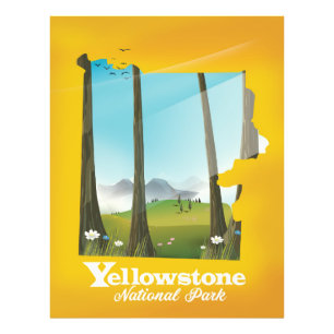Foto Cartel de vacaciones del Parque Nacional Yellowsto