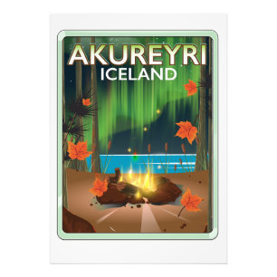 Foto Cartel de viaje a Akureyri Islandia