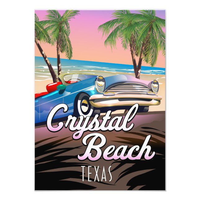 Foto Cartel de viaje a Crystal Beach Texas (Frente)