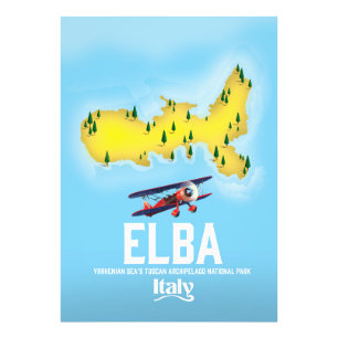 Foto Cartel de viaje a Elba, Mar Tirreno, Toscano, Ital