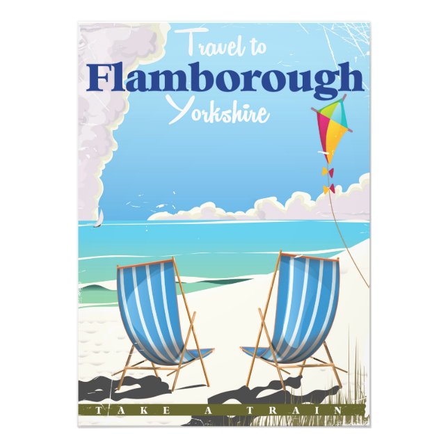 Foto cartel de viaje a Flamborough Yorkshire (Frente)