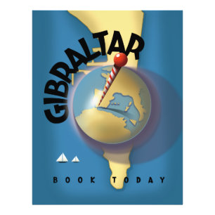 Foto cartel de viaje a Gibraltar