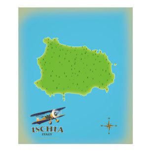 Foto cartel de viaje a Ischia Italia