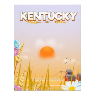 Foto Cartel de viaje a Kentucky Cute Farm