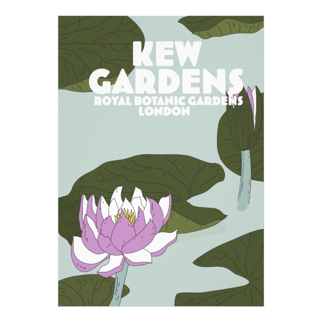 Foto Cartel de viaje a Kew Gardens Londres (Frente)