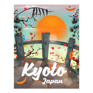 Foto cartel de viaje a Kyoto Japón