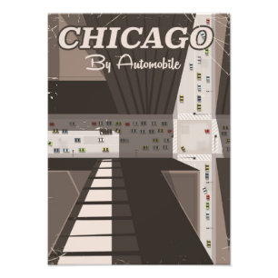 Foto cartel de viaje a la ciudad de Chicago