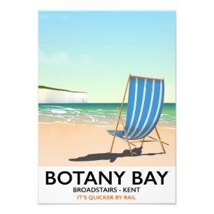 Foto Cartel de viaje a la playa Botany Bay, Broadstairs