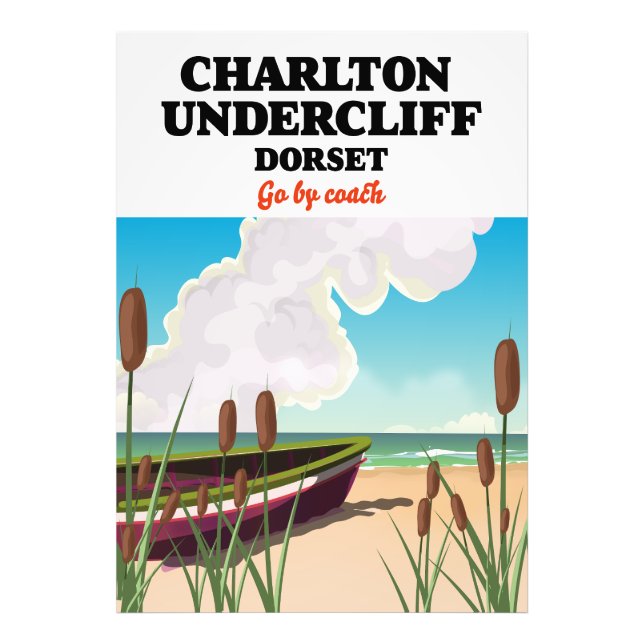 Foto Cartel de viaje a la playa Charlton Undercliff, Do (Frente)