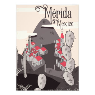 Foto Cartel de viaje a Mérida México