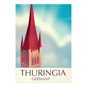 Foto Cartel de viaje a Turingia Alemania