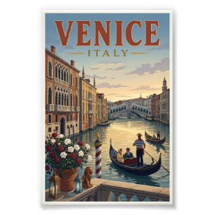 Foto Cartel de viaje a Venecia Italia