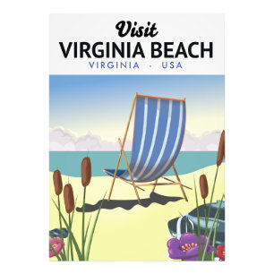 Foto Cartel de viaje a Virginia Beach Virginia EE. UU.