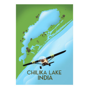 Foto Cartel de viaje al lago Chilika India