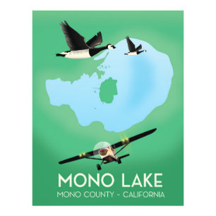 Foto Cartel de viaje al lago Mono, condado de Mono, Cal
