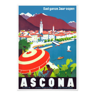 Foto Cartel de Viaje de Ascona Suiza