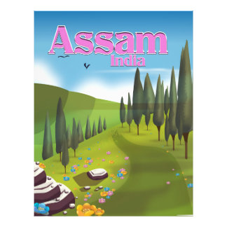 Foto Cartel de viaje de Assam India.
