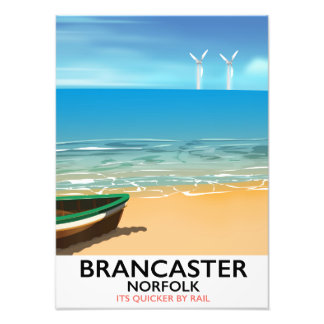 Foto Cartel de viaje de Brancaster Norfolk Railway Beac