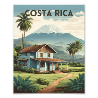Foto Cartel de viaje de Costa Rica | poster de viajes d