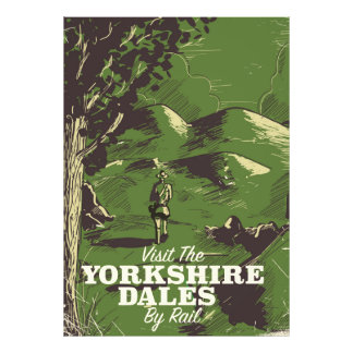 Foto Cartel de viaje de estilo vintage de Yorkshire Dal