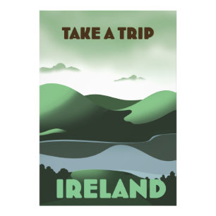 Foto Cartel de viaje de Irlanda estilo vintage