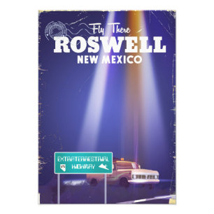 Foto Cartel de viaje de la Carretera Extraterrestre de 