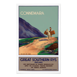 Foto Cartel de Viaje de la Vieja Conemara Irlanda