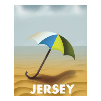 Foto Cartel de viaje de la vieja Jersey.