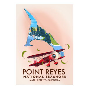 Foto cartel de viaje de point reyes national seashore.