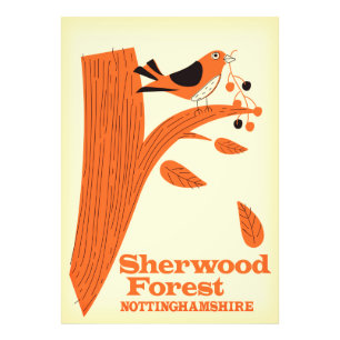 Foto Cartel de viaje de Sherwood Forest, Nottinghamshir