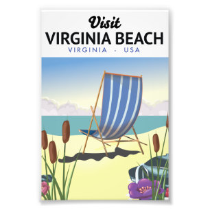 Foto Cartel de viaje de Virginia Beach Virginia EE. UU.