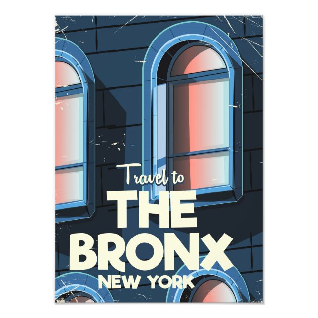 Foto Cartel de viaje del Bronx en Nueva York (Frente)
