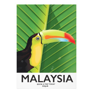 Foto Cartel de viaje del tucán de Malasia
