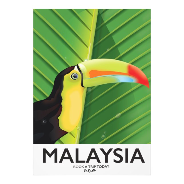Foto Cartel de viaje del tucán de Malasia (Frente)