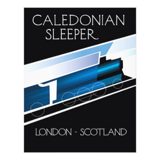 Foto Cartel de viaje en Escocia del Caledonio Sleeper L