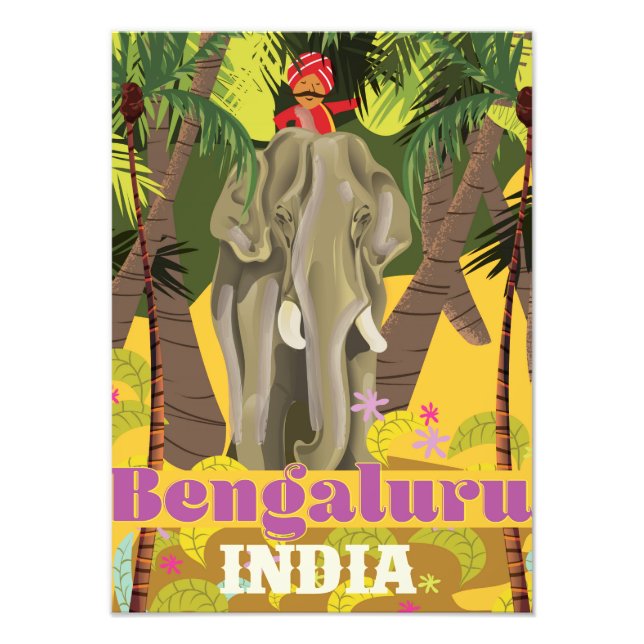 Foto Cartel de viaje indio de Bengaluru (Frente)