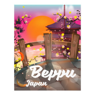 Foto Cartel de viaje japonés de Beppu