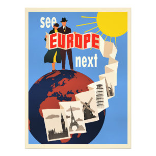 Foto Cartel de viaje Ver Europa Siguiente,