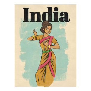 Foto Cartel de viaje vintage de la India