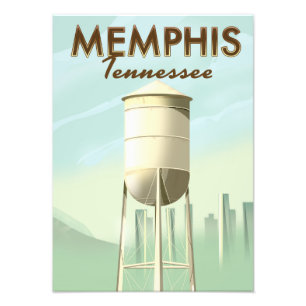 Foto Cartel de viaje vintage de Memphis Tennessee