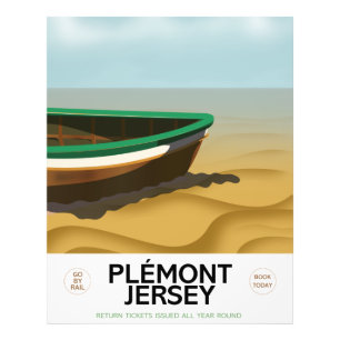 Foto Cartel de viaje vintage de Plémont Jersey.