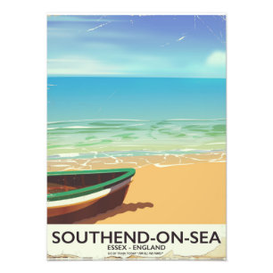 Foto Cartel de viaje vintage de Southend-on-Sea, Essex