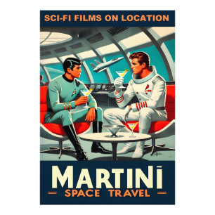 Foto Cartel de Viajes Espaciales Martini Películas de C