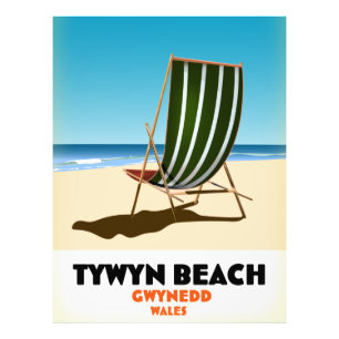 Foto Cartel postal de la playa de Tywyn Gwynedd Gales